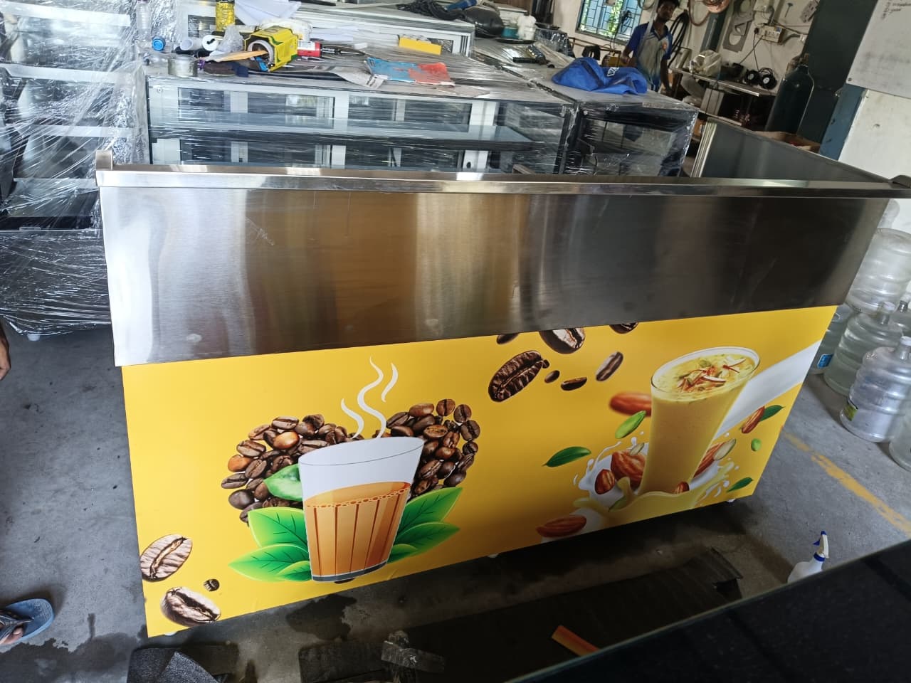 Stainless Steel Tea and Coffee Service Counter